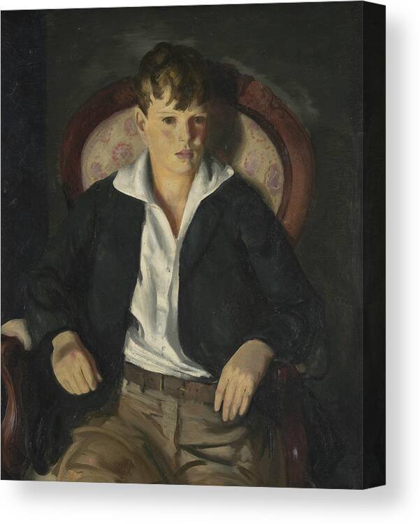 George Bellows Canvas Print featuring the painting Portrait of a Boy by George Bellows