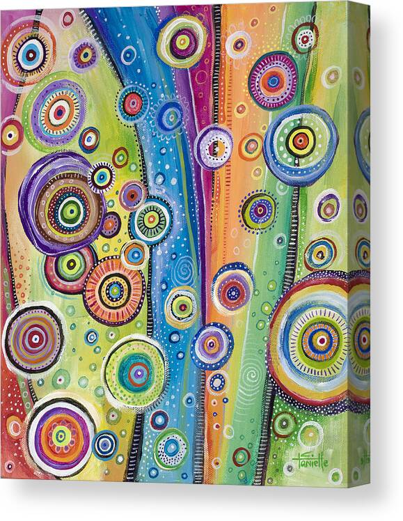 Modern Painting Canvas Print featuring the painting Possibilities by Tanielle Childers