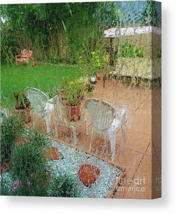 Rainy Day Canvas Print featuring the photograph Rainy Day by Larry Mulvehill