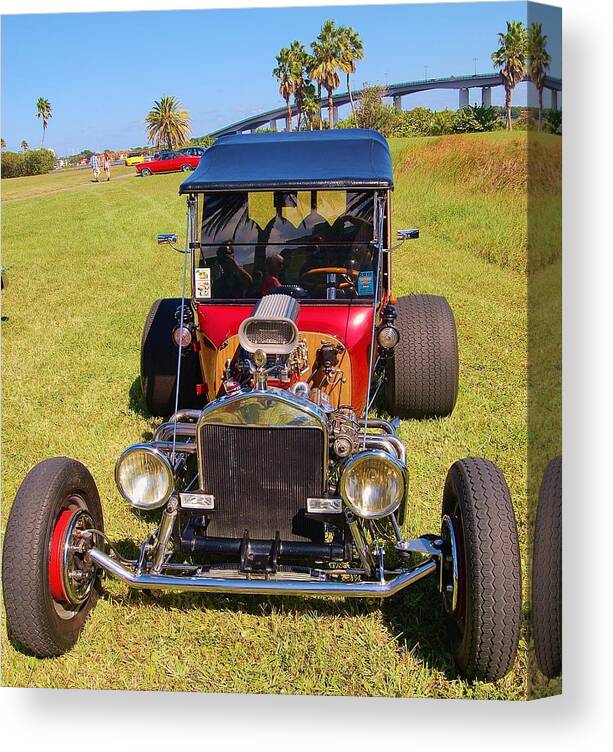 Hot Rod Canvas Print featuring the photograph Rev It Up by Christopher James