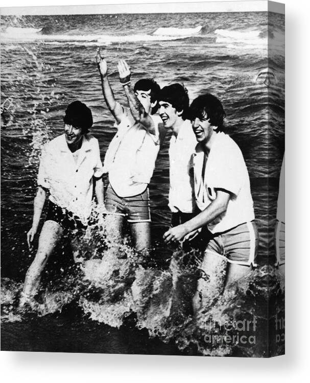 1964 Canvas Print featuring the photograph The Beatles, 1964 by Granger