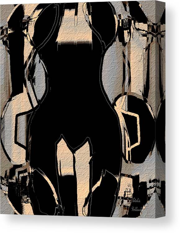 Torso Canvas Print featuring the mixed media Torso by Natalie Holland