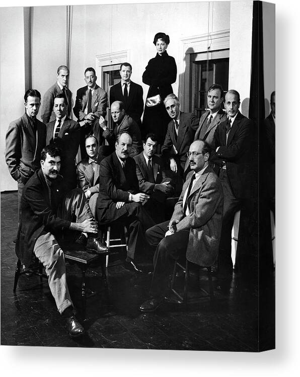 Irascibles Canvas Print featuring the photograph Portrait Of 'The Irascibles' by Nina Leen