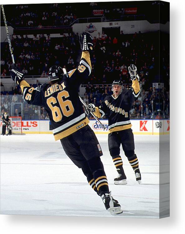 National Hockey League Canvas Print featuring the photograph Bruce Bennett Studios File Photos #19 by B Bennett