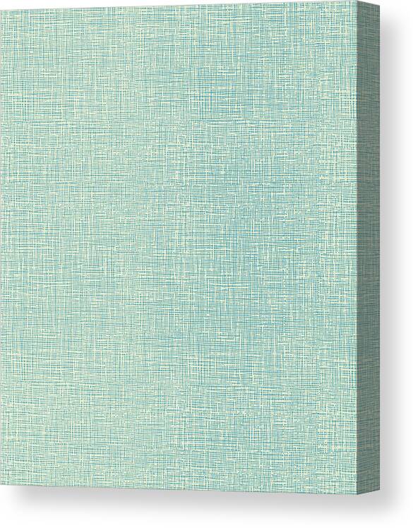 Background Canvas Print featuring the drawing Blue Linen Texture by CSA Images