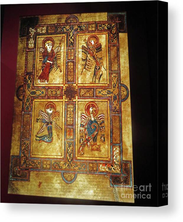 Book Of Kells Canvas Print featuring the photograph Book of Kells by Cindy Murphy