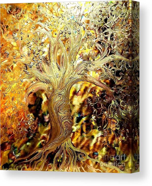 Burning Bush Canvas Print featuring the painting Burning Bush by Stefan Duncan