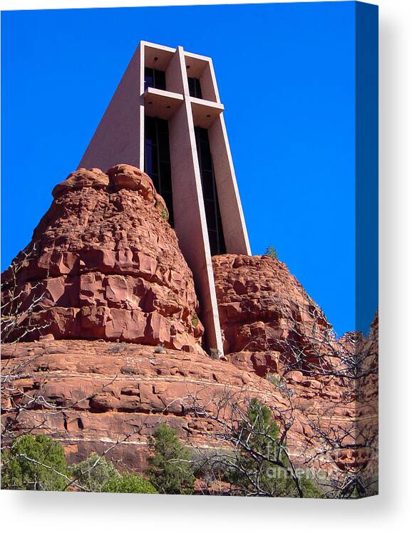 Chapel Of The Holy Cross Canvas Print featuring the photograph Chapel of the Holy Cross by Eye Olating Images