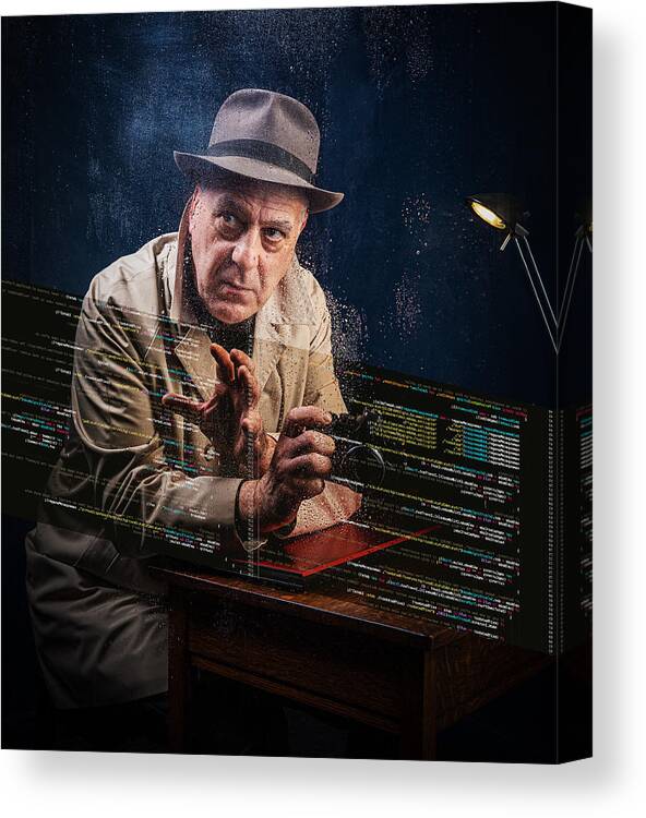 Hacker Canvas Print featuring the photograph Hacker by Franky De Meyer