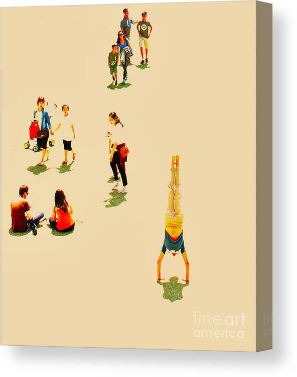 Handstand Canvas Print featuring the photograph Handstand by FD Graham