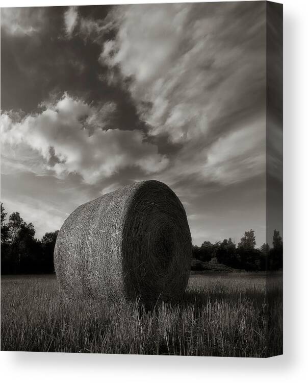 Hay Canvas Print featuring the photograph Hay Bale 2 by Jerry LoFaro
