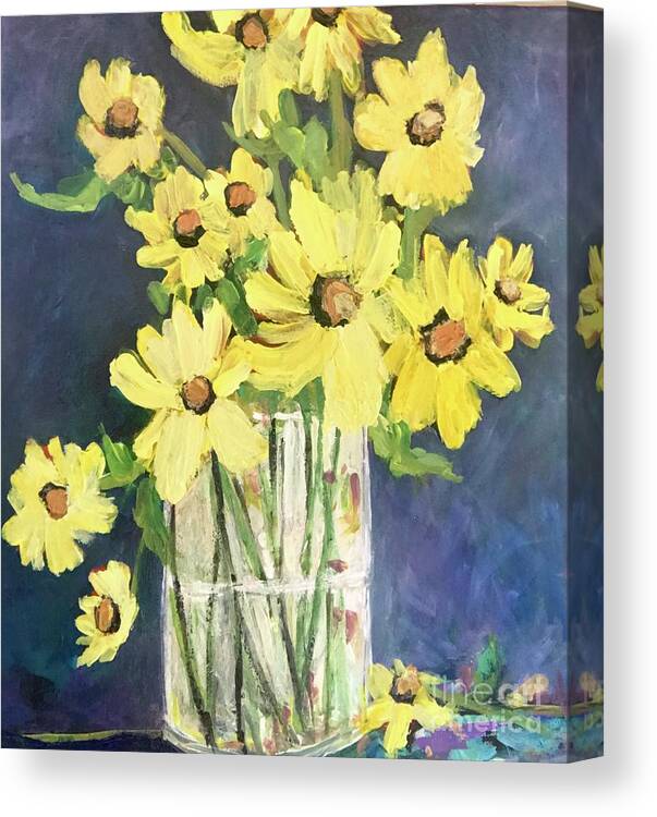 Sunshine Canvas Print featuring the painting Hello Sunshine by Sherry Harradence
