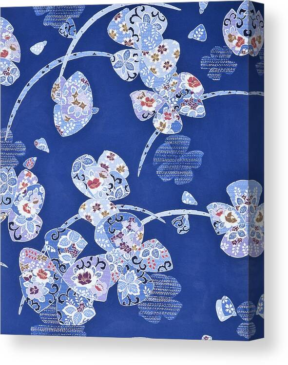Asian Canvas Print featuring the painting Japanese modern interior art #78 by ArtMarketJapan