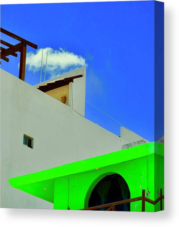 La Ventana Pequena Canvas Print featuring the photograph La Ventana Pequena by Debra Grace Addison