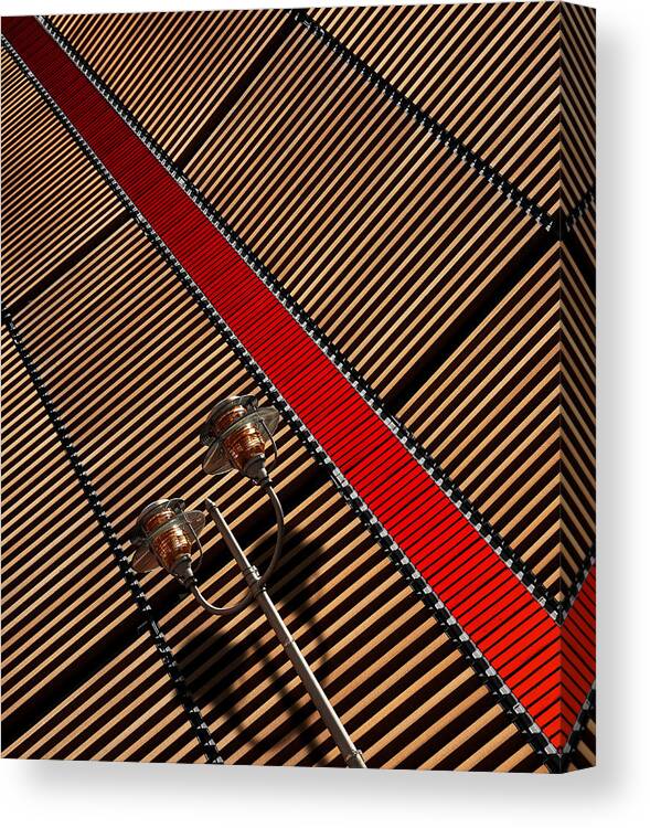 Berlin Canvas Print featuring the photograph Lines Between Lines by Tomasz Buczkowski ( Tomush )