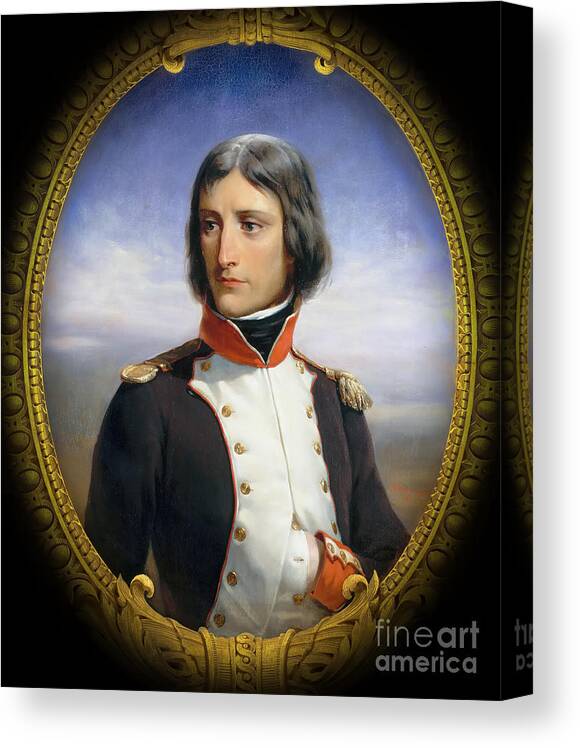 Oil Painting Canvas Print featuring the drawing Napoleon Bonaparte by Heritage Images