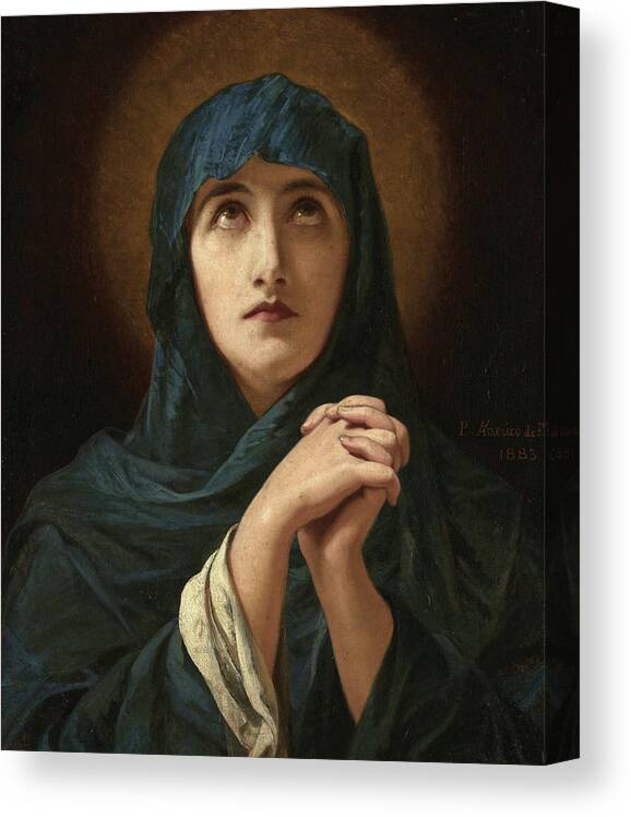 Pedro Americo Canvas Print featuring the painting Our Lady of Sorrows, 1883 by Pedro Americo