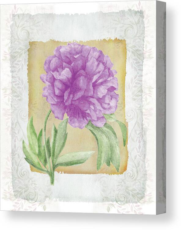 Peonies Canvas Print featuring the painting Peonies 3 by Maria Trad