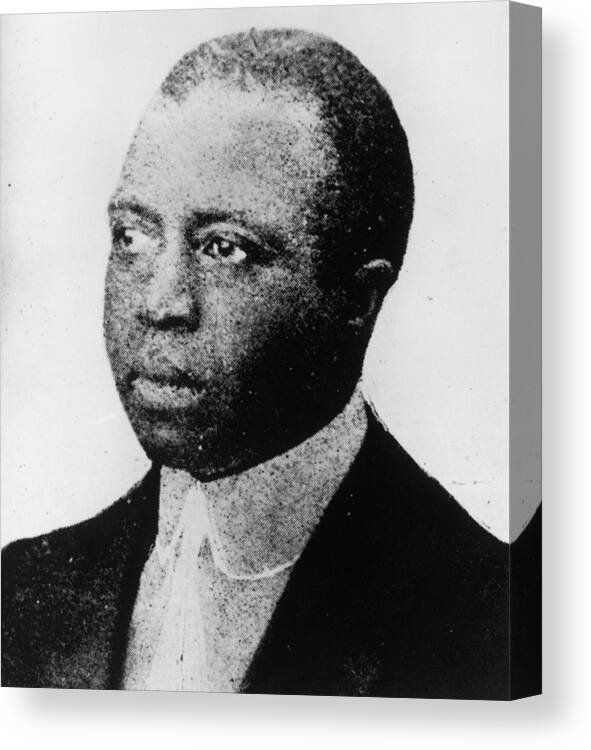 People Canvas Print featuring the photograph Scott Joplin by Hulton Archive