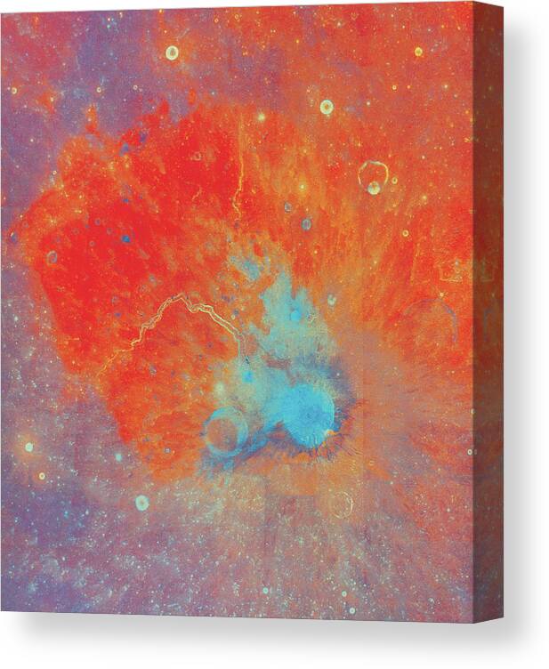 Full Frame Canvas Print featuring the photograph The Moon, The Aristarchus Region by Digital Vision.