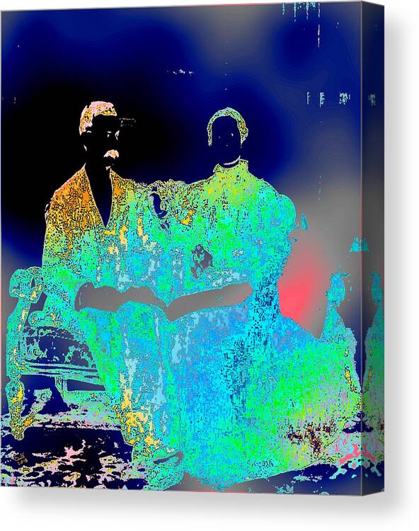 Man Canvas Print featuring the digital art Together Forever by Cliff Wilson