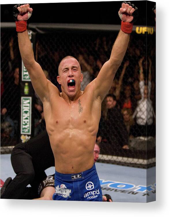 Martial Arts Canvas Print featuring the photograph Ufc 65 Bad Intentions by Josh Hedges/zuffa Llc