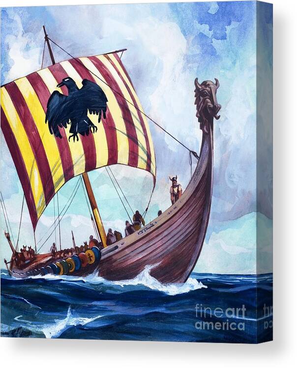 Viking Boat Canvas Print / Canvas Art By English School