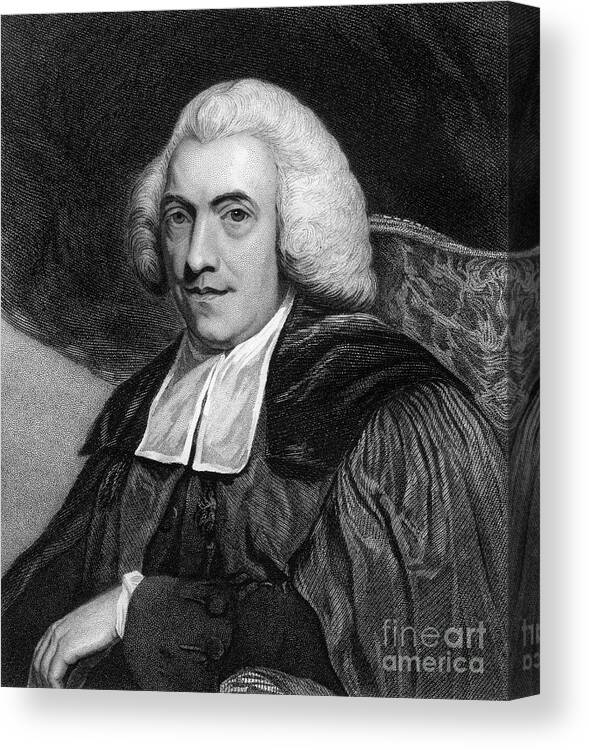 Engraving Canvas Print featuring the drawing William Robertson, 18th Century by Print Collector
