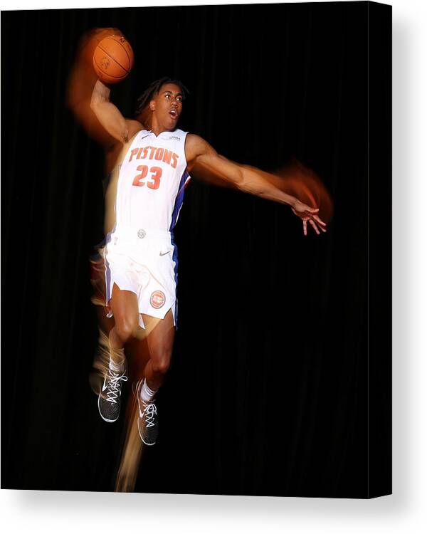 Jaden Ivey Canvas Print featuring the photograph 2022 NBA Rookie Photo Shoot #1 by Nathaniel S. Butler