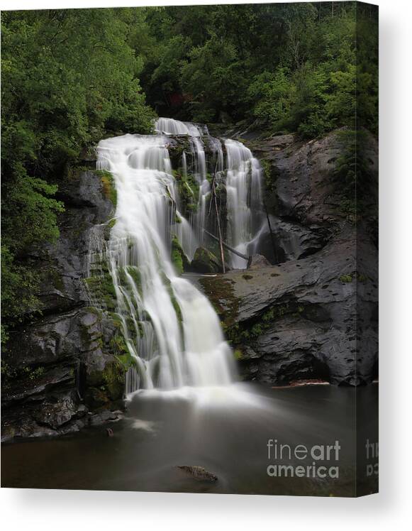 Bald River Falls Canvas Print featuring the photograph Bald River Falls #1 by Rick Lipscomb