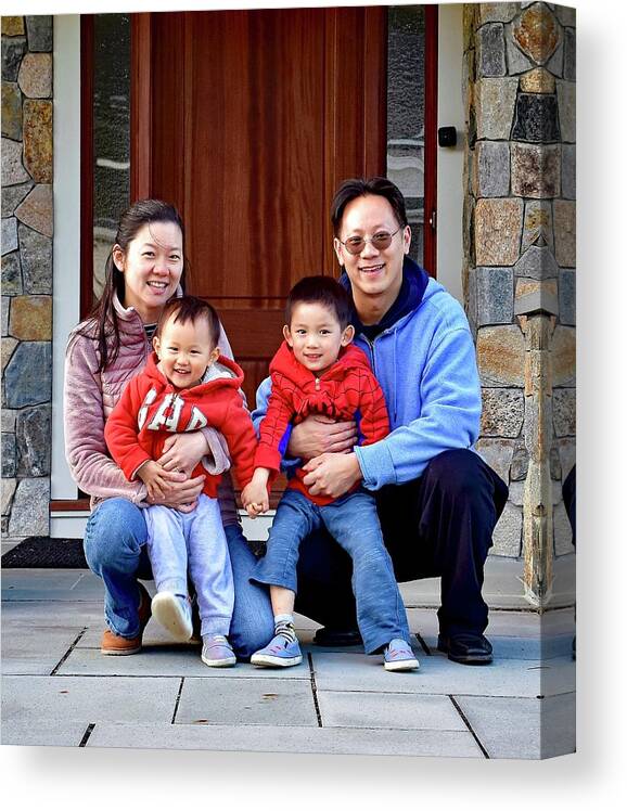 Family Canvas Print featuring the photograph The Chen Family #1 by Monika Salvan