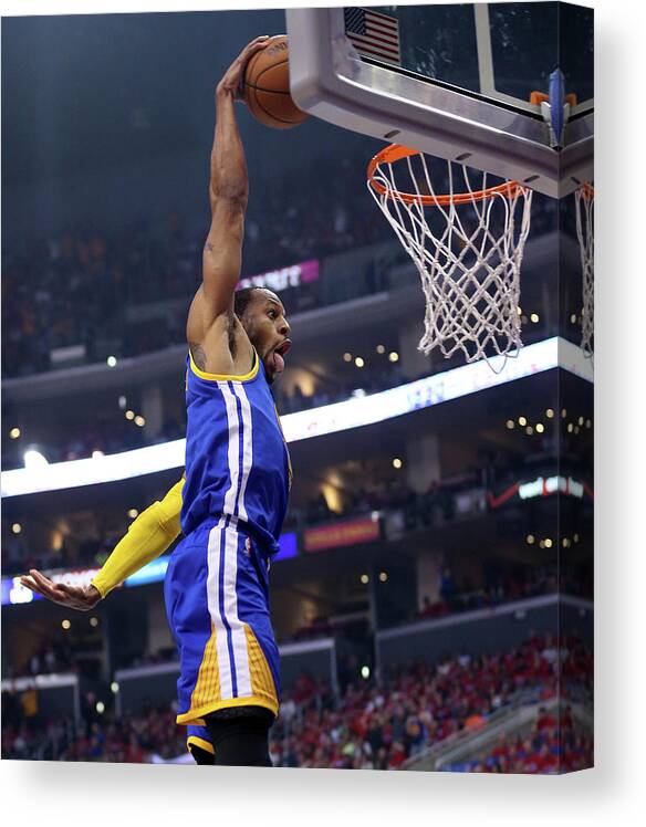 Playoffs Canvas Print featuring the photograph Andre Iguodala by Stephen Dunn