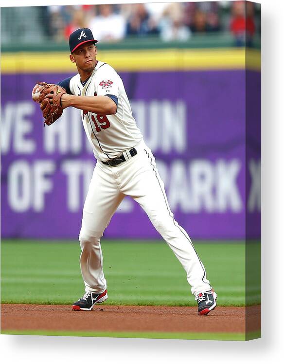 Atlanta Canvas Print featuring the photograph Andrelton Simmons by Kevin C. Cox