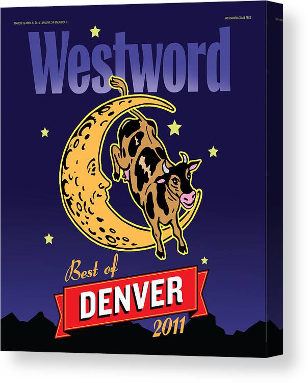 Westword Canvas Print featuring the digital art Best of Denver 2011 by Westword