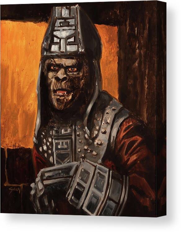 General Canvas Print featuring the painting General Ursus by Sv Bell