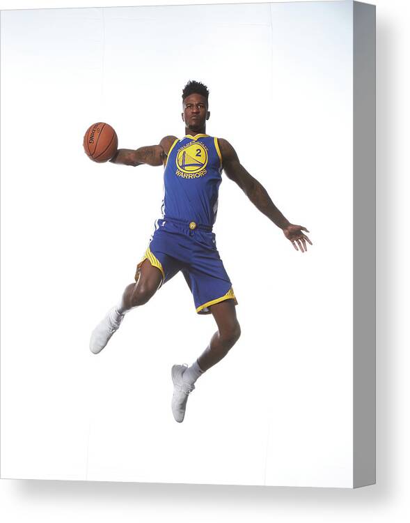 Nba Pro Basketball Canvas Print featuring the photograph Jordan Bell by Nathaniel S. Butler