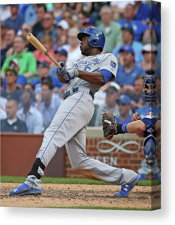 People Canvas Print featuring the photograph Lorenzo Cain by Jonathan Daniel