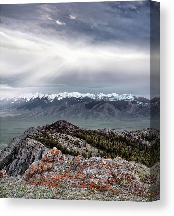 Altitude Canvas Print featuring the photograph Mountain Cloud Light by Leland D Howard