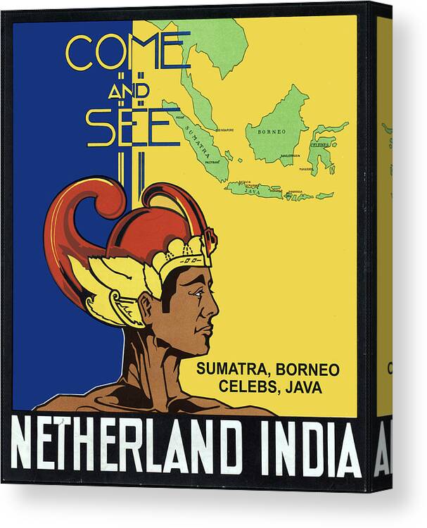 Sumatra Canvas Print featuring the digital art Netherland India by Long Shot