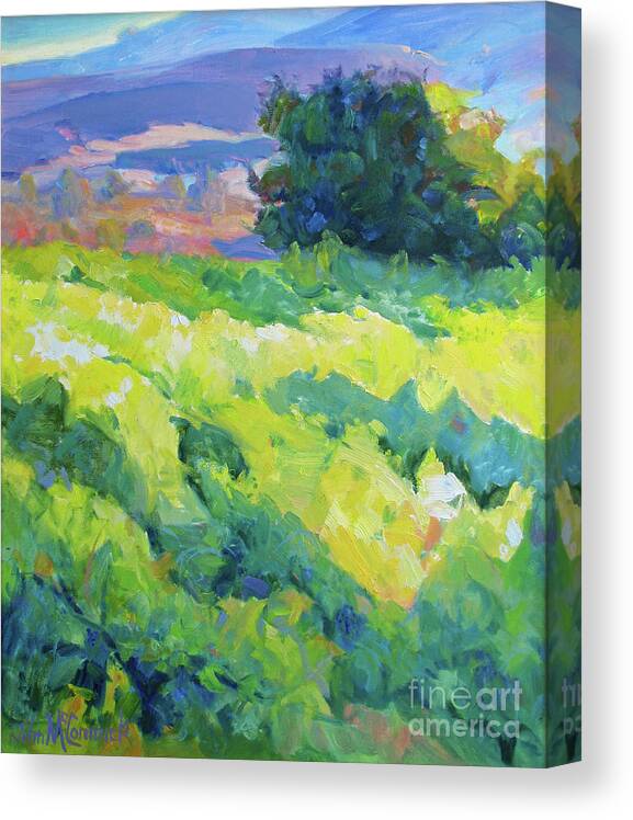 Oak Tree Canvas Print featuring the painting Oak and Vines by John McCormick