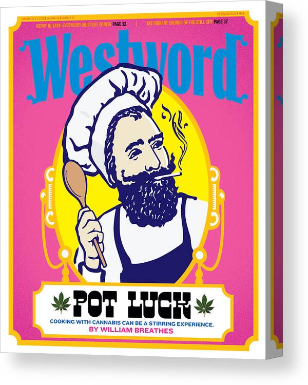 Westword Canvas Print featuring the digital art Pot Luck by Westword