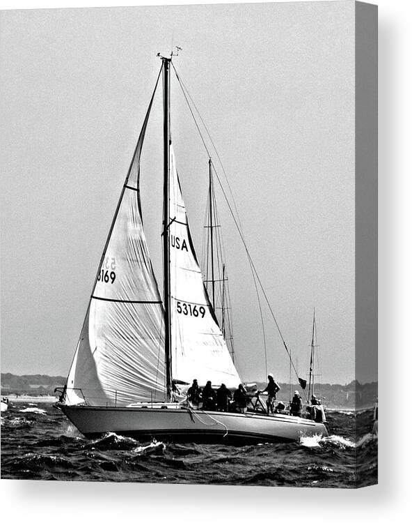 Sail Canvas Print featuring the photograph Sailing by Bruce Gannon