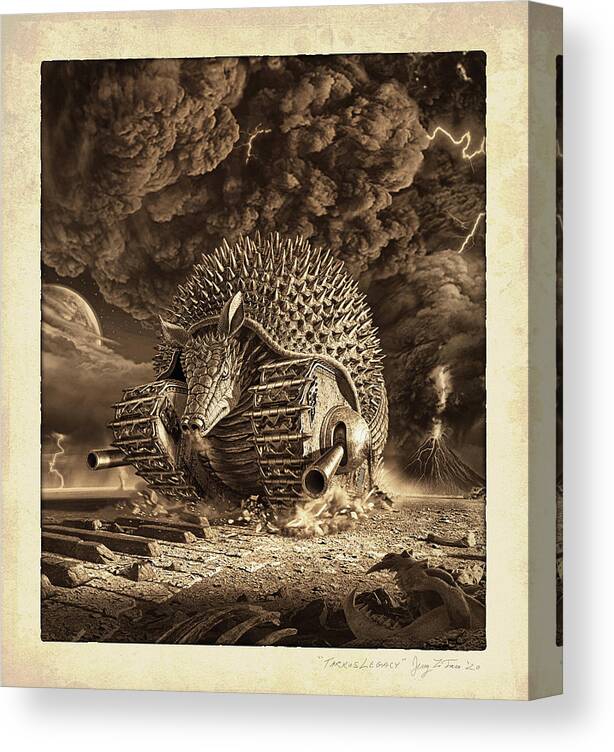 Elp Canvas Print featuring the photograph Tarkus Legacy 18 by Jerry LoFaro