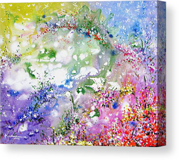 Land Of Fairies And Butterflies Canvas Print