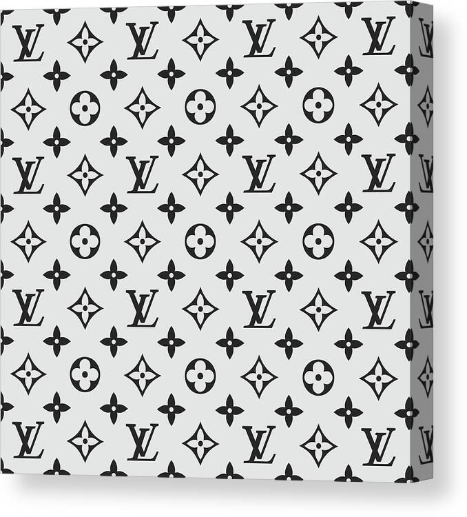 Louis Vuitton Pattern Lv 07 Grey Canvas Print / Canvas Art by TUSCAN Afternoon