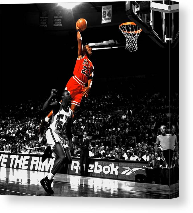 Michael Jordan Suspended In Air Canvas Print / Canvas Art