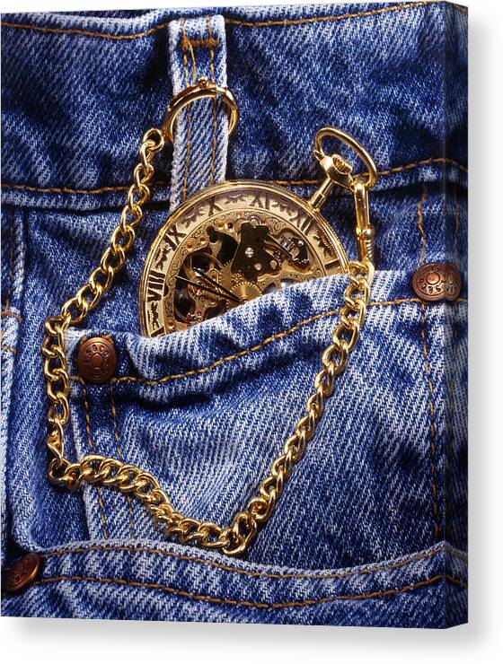 Pocket Watch - Phil Cohen Canvas Print featuring the photograph Pocket Watch by Phil Cohen