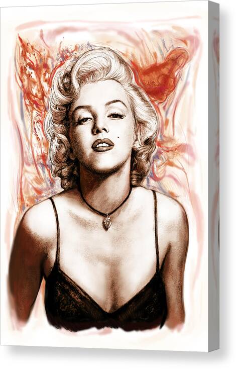 Marilyn monroe pop art drawing sketch portrait Canvas Print / Canvas Art by  Kim Wang - Pixels Canvas Prints
