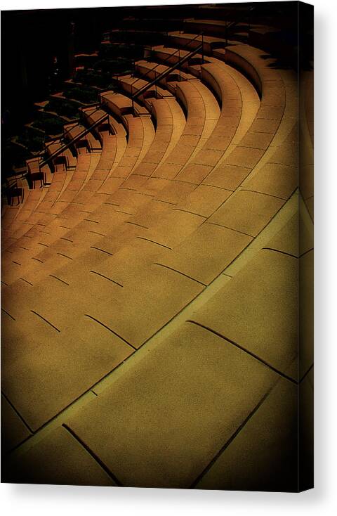  Canvas Print featuring the photograph Symmetry Seating by Joseph Hollingsworth