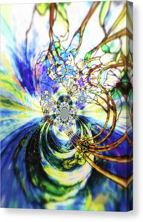 Abstract Canvas Print featuring the photograph Sucked into the Vortex by Stacie Siemsen